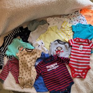 3 month onesies lot #1